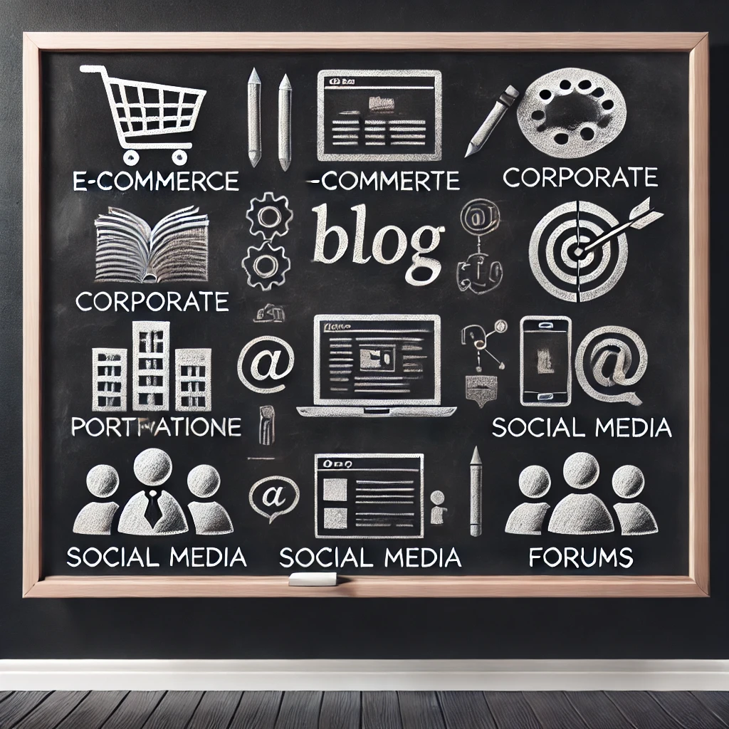 Different websites for different needs