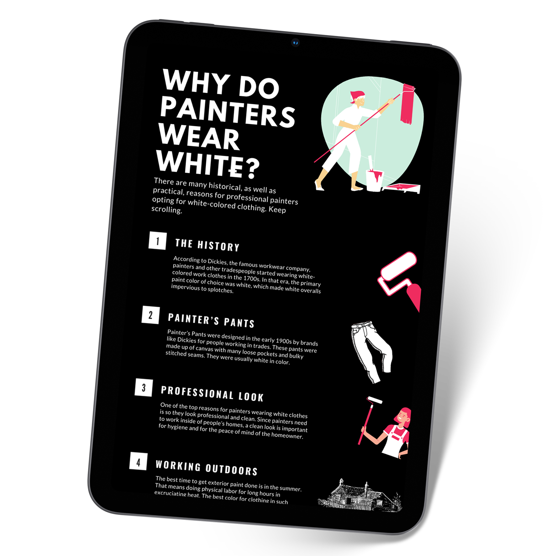 PLE_Infographic_iPad Why painters wear white Infographic Thumbnail