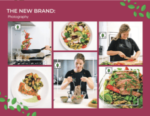 Fresh in Your Fridge food photography and branding collage